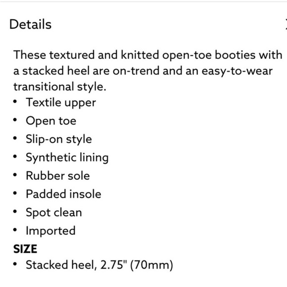 Nic + Zoe Prius Knit Open Toe Booties 7.5 - Picture 2 of 11